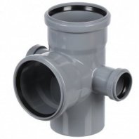 Крестовина канализационная 2-плоск, 110х110х50мм, 90 град., левый+правая, РосТурПласт, 36542