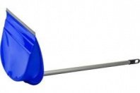 Набор щетка и совок, складной, синий (совок и щетка на длинных ручках)