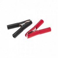 Зажимы для проводов 30А крокодил 2шт в комплекте в изоляторе REXANT, длина 75 мм, пакет БОПП