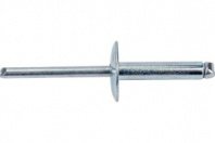 Заклепки 4,8х21х16 50шт, сталь/сталь, цинк, с увеличенным полем (в пласт. конт.) STARFIX