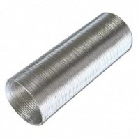 Воздуховод вентиляционный алюминий гофрированный 120мм, 1,5м, Эра, 12ВА1,5