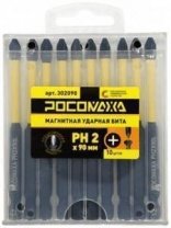 Бита PH2, 90мм, 10шт, магнитная, торсионная ударная, "РОСОМАХА"