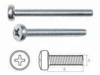 Винт DIN7985 5х12 ОЦ. полусф. головка, кл.пр. 5.8, (500 шт в карт. уп.) STARFIX