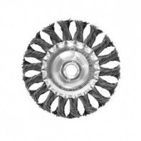 Щетка металл. для УШМ 100мм/М14 дисковая крученая проволока, плоская Pobedit