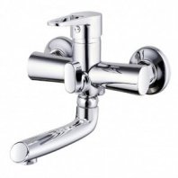 Смеситель для ванны, G.lauf, корот изл, с картриджем, хром, NUD3-A045