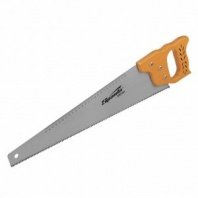 Ножовка по дереву 500мм, средний зуб, 7-8 ТРI, зуб 3мм, закал.зуб, линейка, деревянная рукоятка, Sparta