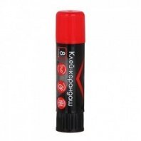 ClipStudio Клей-карандаш 8 гр "Альфа", быстросохнущий, улучшенная формула на основе PVP, пластик