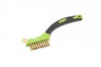 Щетка-мини по металлу прорезин. ручка, латунная щетина Дело техники ДТ