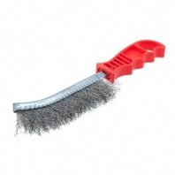 Щетка ручная 1-рядная, пласт. ручка, металлическая, оцинкованная, толщина проволоки 0,3 мм, 240
