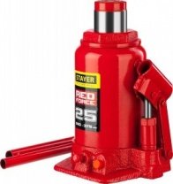 Домкрат гидравлический бутылочный 25 т, h подъема 240-375мм, Professional (43160-25) STAYER RED FORCE
