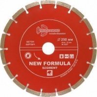 Алмазный диск сегмент 250x32/25,4х2,9мм, высота алмаз. слоя 10мм, S207 SEGMENT New Formula Trio Diamond