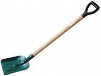 Лопата совковая в сборе, пласт. ручкой, H лопаты в сборе  1290 мм, ширина полотна  235 мм