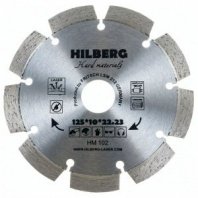 Алмазный диск сегмент 125х22,23мм, Hard Materials Лазер Hilberg