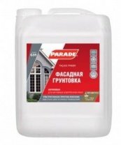 Грунт глуб.проник. 4л, для наруж. и внутр. работ, с антисептиком, акрил, фасадный, PARADE G31 Россия