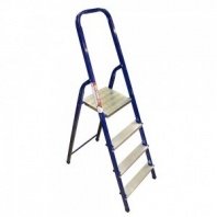 Лестница стремянка 4 ст, стальная (сталь+алюм. ступени) Алюмет
