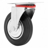 Колесо поворотное 160мм, крепление платформенное (Сибртех)