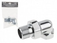 Американка угловая 1", Г-Ш, хром (инд. упак.) AV Engineering