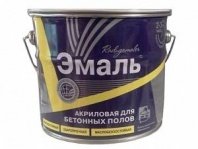 Эмаль акриловая для бетонных полов черная 3,5 кг Радуга