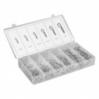 Набор шплинтов, S головки, с фиксацией, 150 предм.// Сибртех