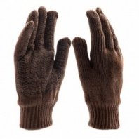 Перчатки трикотажные, двойные, полушерстяные, с ПВХ покрытием, Россия// Сибртех