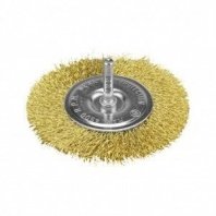 Кордщетка дисковая P.I.T. 100x0,3мм, латунированная витая проволока, хвостовик 6 мм (APLS10-F100)