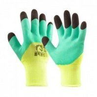 Перчатки нейл со вспененным покрытием/чёрные пальцы