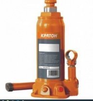 Домкрат гидравлический бутылочный 8 т, h подъема 230-457мм, Кратон
