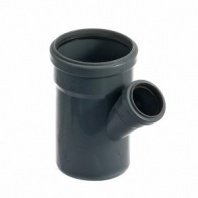 Тройник канализационный внутренний 110х50 мм, 45 градусов, РосТурПласт, 36573
