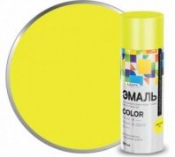 Эмаль желтая матовая 520мл акриловая, Лакра Color