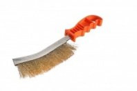 Щетка ручная 1-рядная, пласт. ручка, 240 мм, ЛАТУНИРОВАННАЯ щетина, Sturm!