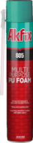 Akfix 805 Многоцелевая бытовая полиуретановая пена, 350 гр.в упаковке 12шт/ аналог 10054