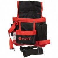 Сумка для инструмента, поясная, 7 карманов, текстиль, пласт.замок, Bartex