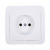 Розетка 1 гнездо С/У, б/з, белая, В0022(G-B0022), (шт.) 10А