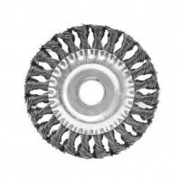 Щетка металл. для УШМ 125/22мм дисковая крученая стальная, плоская Pobedit