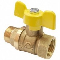 Кран для газа 1/2", Г-Ш, ручка-бабочка, Valfex, 11Б27фт1М, VF.278.LB3.012