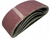 Лента шлифовальная 75х533 мм, Р60, 5шт, тканевая основа, внахлест