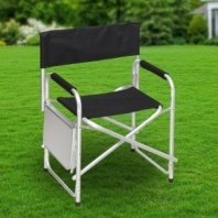 Кресло складное 48х57х80 см, чер, ткань, со столиком, 100 кг, YTDC006