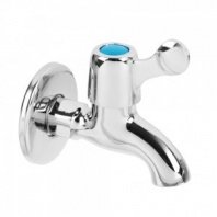 Кран водоразборный 1/2", цинк, кор. излив, FRESSO