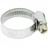 Хомут червячный 16-27мм, 5шт, накатный, нерж.сталь, Политех