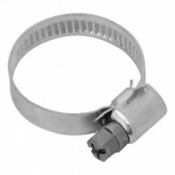 Хомут червячный 20-32мм, 50шт, ширина 9мм, металлические, Сибртех
