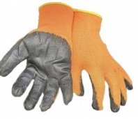 Перчатки акриловые утепленные гладкий облив