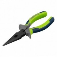 Длинногубцы 160мм, 3К рукоятки, прямые, фосфатирование, Сибртех (тонкогубцы)