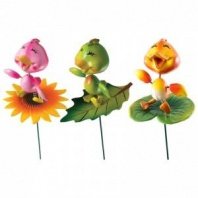 Штекер садовый "Утенок на цветке" GS-AR3158-5