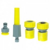 Набор для полива 4 предмета, 3/4", (насадка, фитинги) INBLOOM