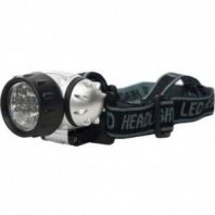 Фонарь налобный светодиодный на батарейках, 14LED, 3хААА, пластик
