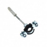 Хомут для крепления трубы, 1/2", 20-24 мм, со шпилькой и дюбелем, СантехКреп, 1.11.2