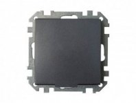 Розетка 1 гнездо С/У, с/з, графит, з/ш, крышка, Стиль, Bylectrica