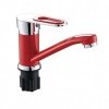 Смеситель для раковины, Эверест, с картриджем, красн, B45-274C