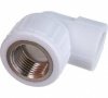 Уголок комбинированный ПП 20х1/2", 90 градусов, внутр рез, белый, Valfex
