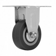 Колесо неповоротное 50мм, крепление платформенное (Сибртех)